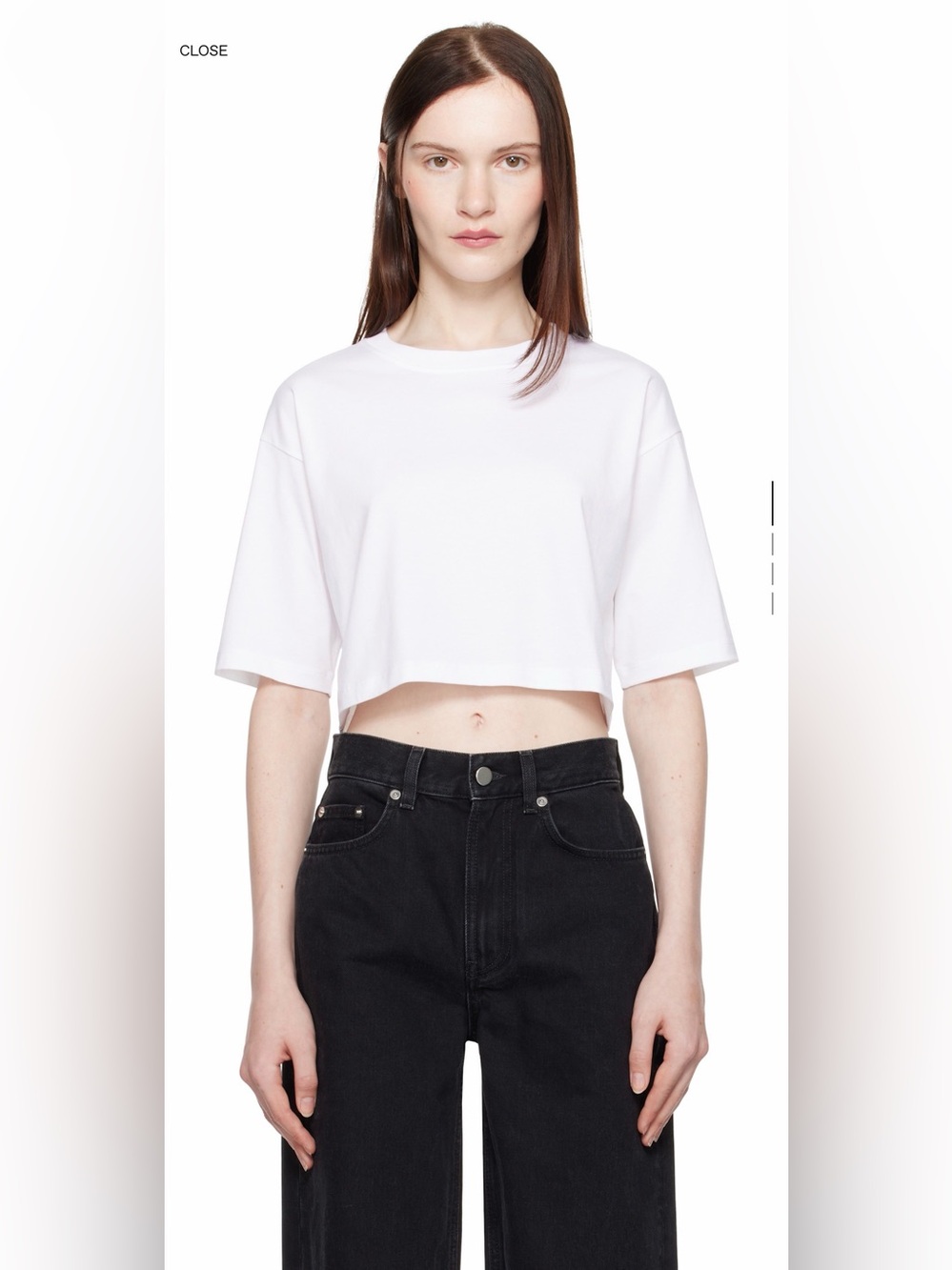 LOULOU DE SAISON white gupo tshirt cropped